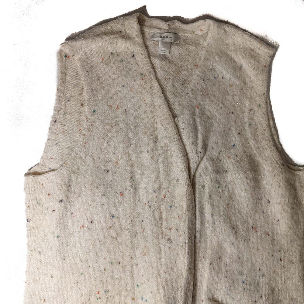 Soft confetti open vest